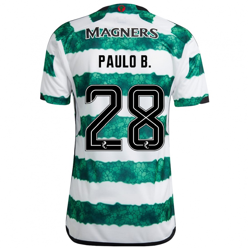 Niño Fútbol Camiseta Paulo Bernardo #28 Verde 1ª Equipación 2023/24 México