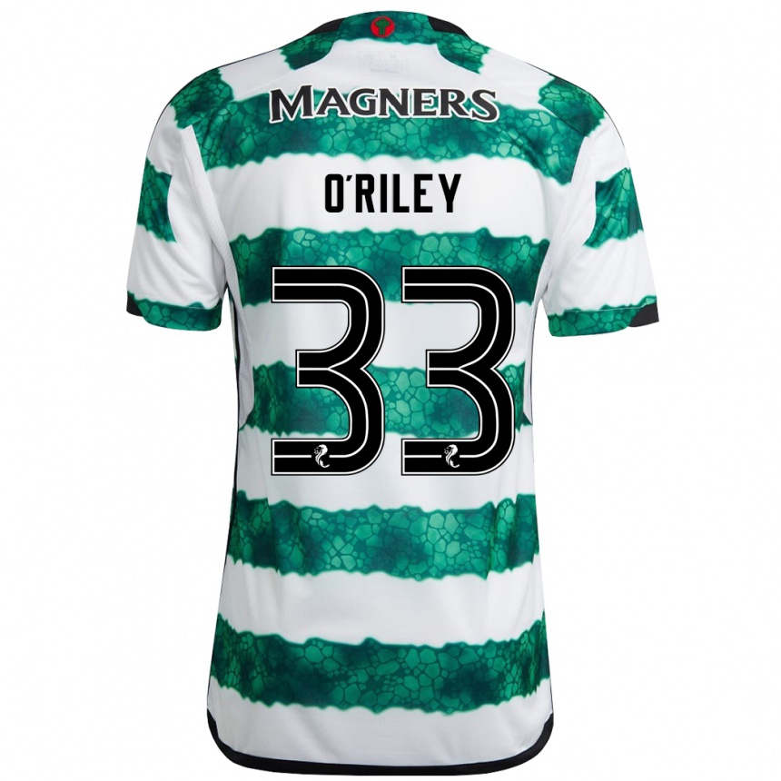 Niño Fútbol Camiseta Matt O'riley #33 Verde 1ª Equipación 2023/24 México