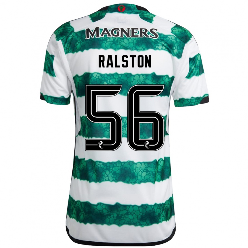 Niño Fútbol Camiseta Anthony Ralston #56 Verde 1ª Equipación 2023/24 México