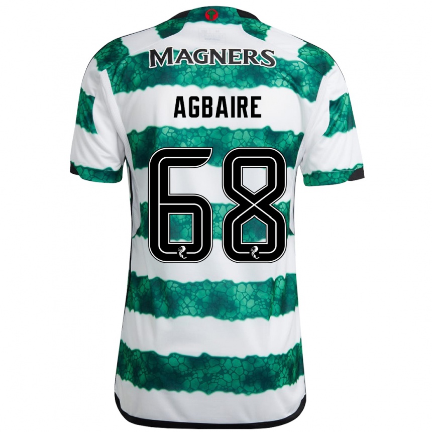 Niño Fútbol Camiseta Lenny Agbaire #68 Verde 1ª Equipación 2023/24 México