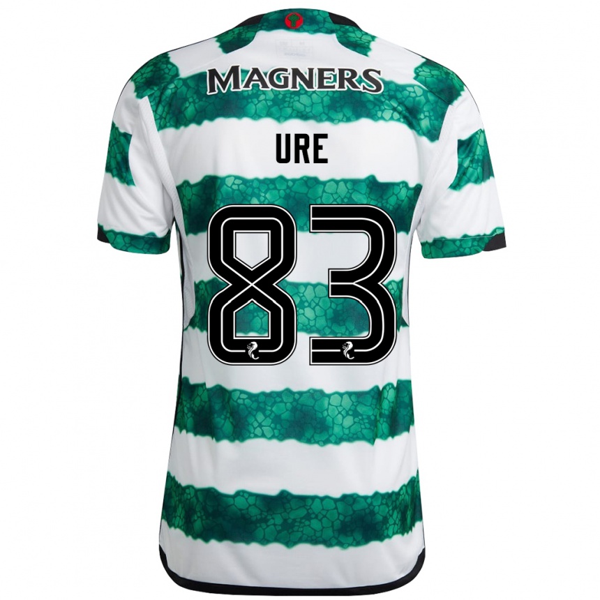 Niño Fútbol Camiseta Kyle Ure #83 Verde 1ª Equipación 2023/24 México