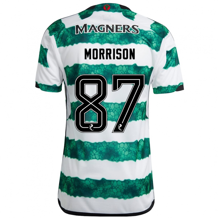 Niño Fútbol Camiseta Joe Morrison #87 Verde 1ª Equipación 2023/24 México