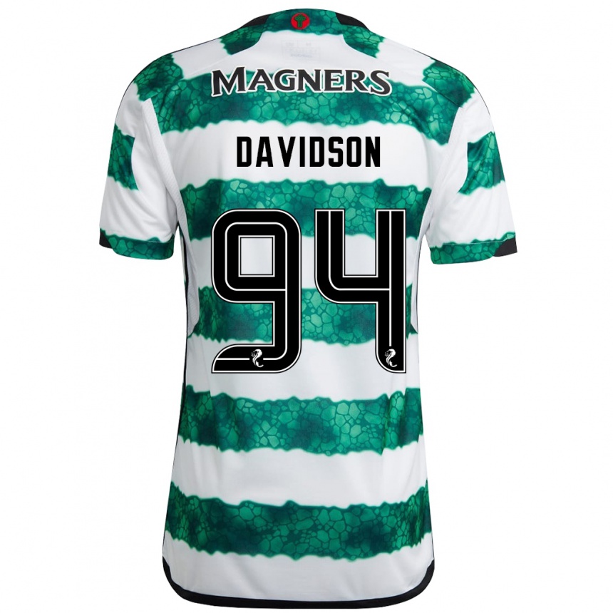 Niño Fútbol Camiseta Bruno Davidson #94 Verde 1ª Equipación 2023/24 México