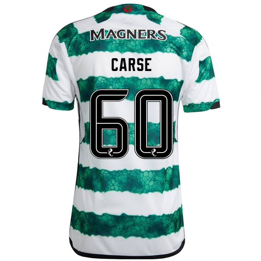 Niño Fútbol Camiseta Mackenzie Carse #60 Verde 1ª Equipación 2023/24 México