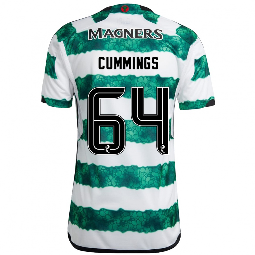 Niño Fútbol Camiseta Daniel Cummings #64 Verde 1ª Equipación 2023/24 México