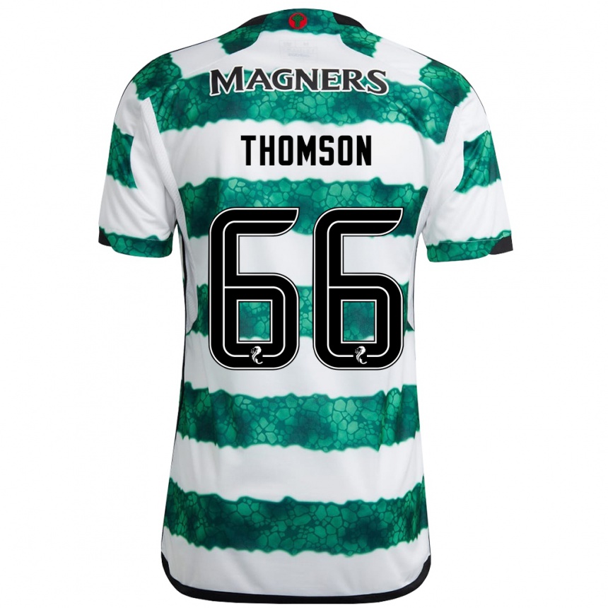 Niño Fútbol Camiseta Corey Thomson #66 Verde 1ª Equipación 2023/24 México