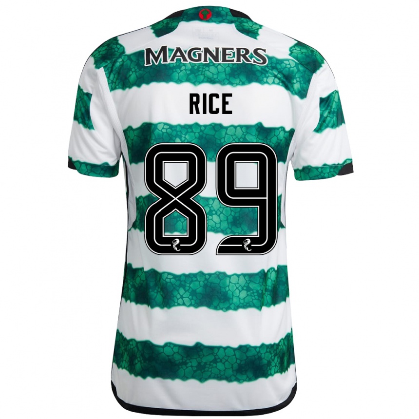 Niño Fútbol Camiseta Aidan Rice #89 Verde 1ª Equipación 2023/24 México