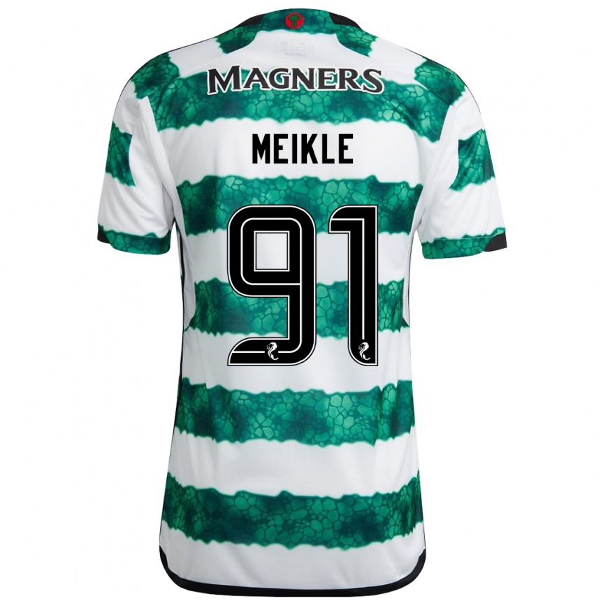 Niño Fútbol Camiseta Jamie Meikle #91 Verde 1ª Equipación 2023/24 México