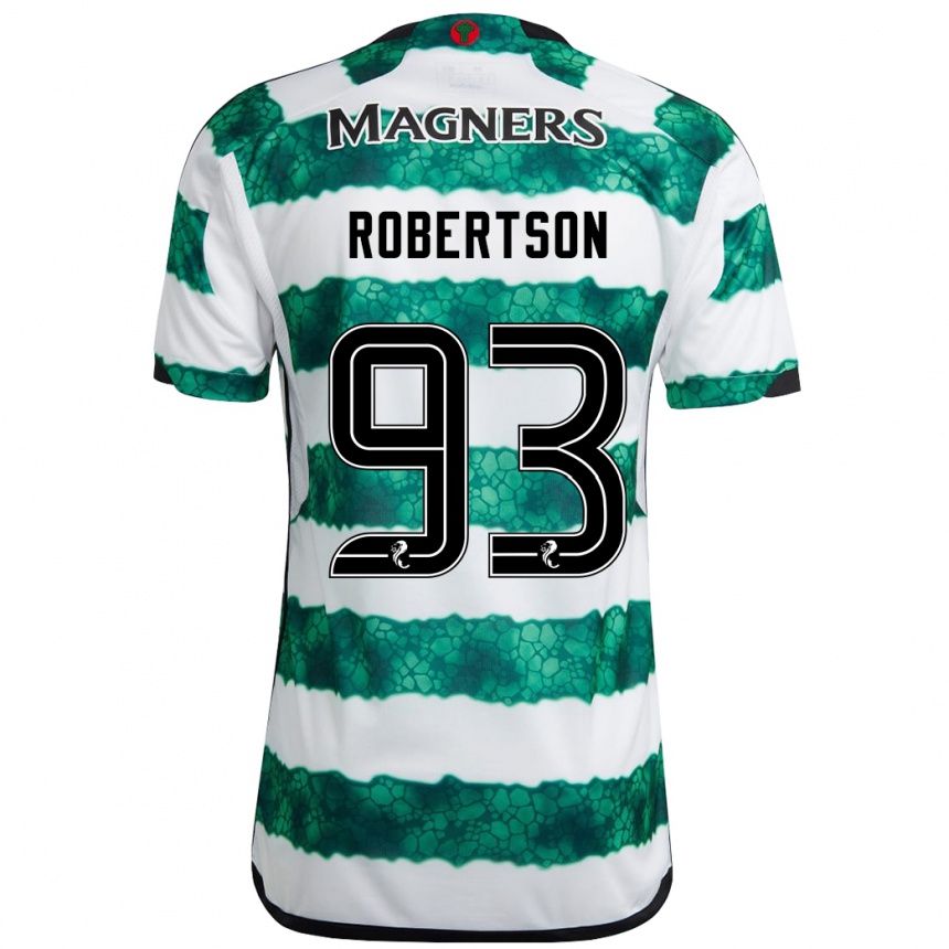 Niño Fútbol Camiseta Mitchell Robertson #93 Verde 1ª Equipación 2023/24 México