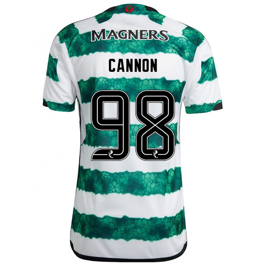 Niño Fútbol Camiseta Aidan Cannon #98 Verde 1ª Equipación 2023/24 México
