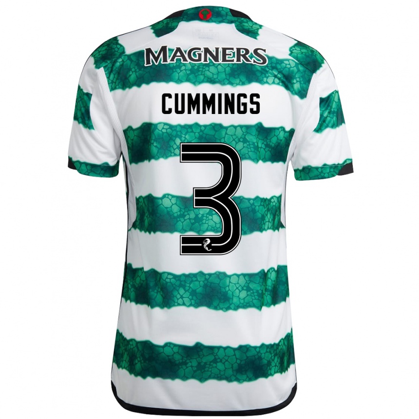 Niño Fútbol Camiseta Sydney Cummings #3 Verde 1ª Equipación 2023/24 México