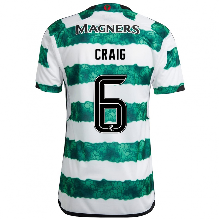 Niño Fútbol Camiseta Chloe Craig #6 Verde 1ª Equipación 2023/24 México