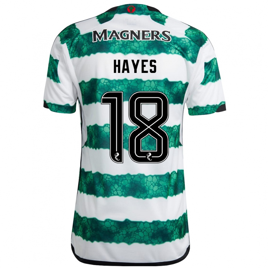 Niño Fútbol Camiseta Caitlin Hayes #18 Verde 1ª Equipación 2023/24 México