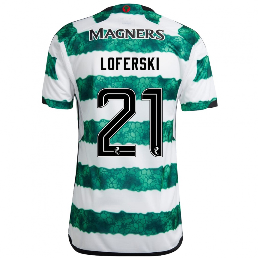 Niño Fútbol Camiseta Kit Loferski #21 Verde 1ª Equipación 2023/24 México