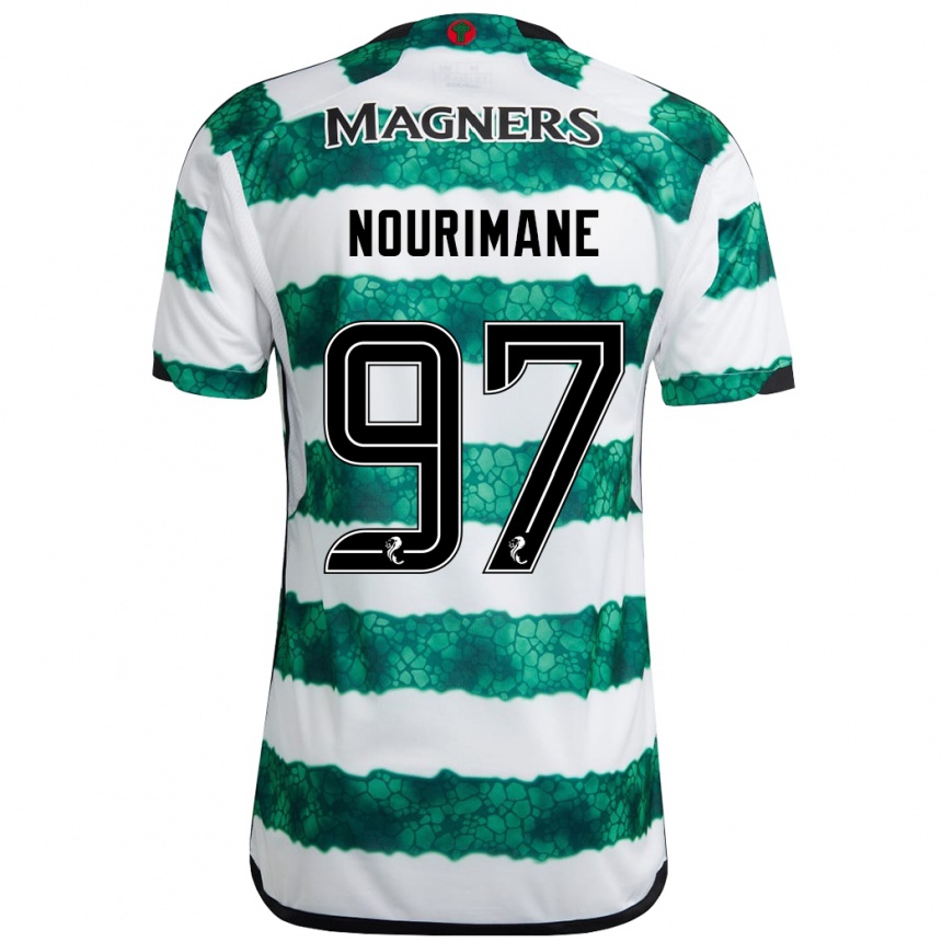 Niño Fútbol Camiseta Addi Nourimane #97 Verde 1ª Equipación 2023/24 México