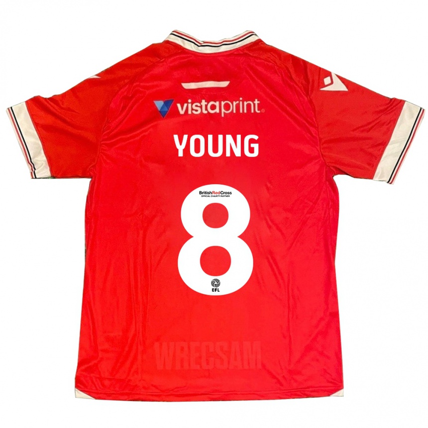 Niño Fútbol Camiseta Luke Young #8 Rojo 1ª Equipación 2023/24 México