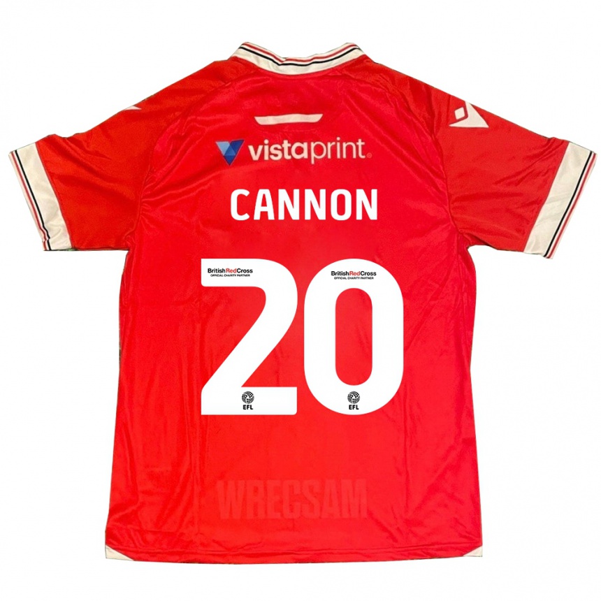 Niño Fútbol Camiseta Andy Cannon #20 Rojo 1ª Equipación 2023/24 México