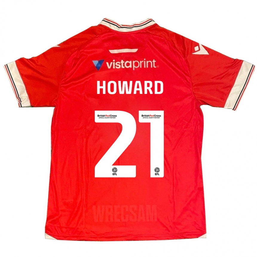 Niño Fútbol Camiseta Mark Howard #21 Rojo 1ª Equipación 2023/24 México