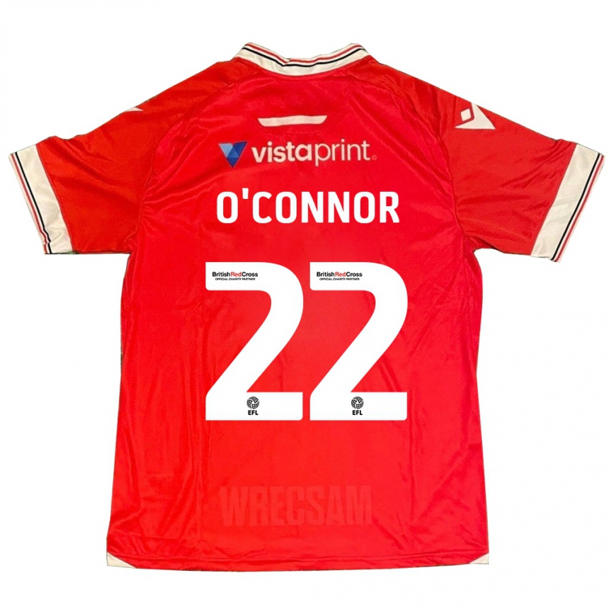 Niño Fútbol Camiseta Thomas O'connor #22 Rojo 1ª Equipación 2023/24 México