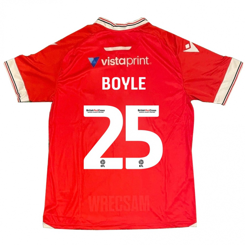 Niño Fútbol Camiseta Will Boyle #25 Rojo 1ª Equipación 2023/24 México