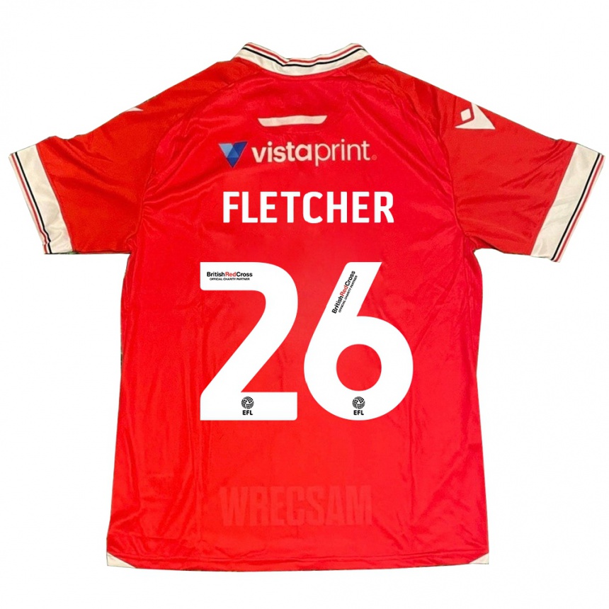 Niño Fútbol Camiseta Steven Fletcher #26 Rojo 1ª Equipación 2023/24 México