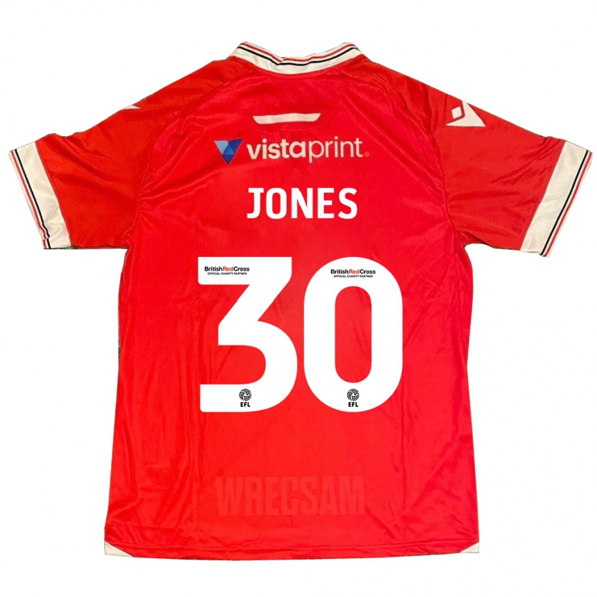 Niño Fútbol Camiseta James Jones #30 Rojo 1ª Equipación 2023/24 México