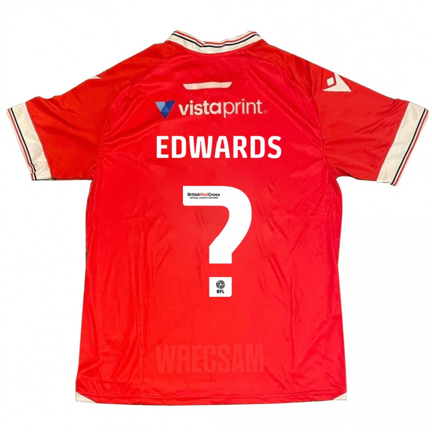 Niño Fútbol Camiseta Callum Edwards #0 Rojo 1ª Equipación 2023/24 México