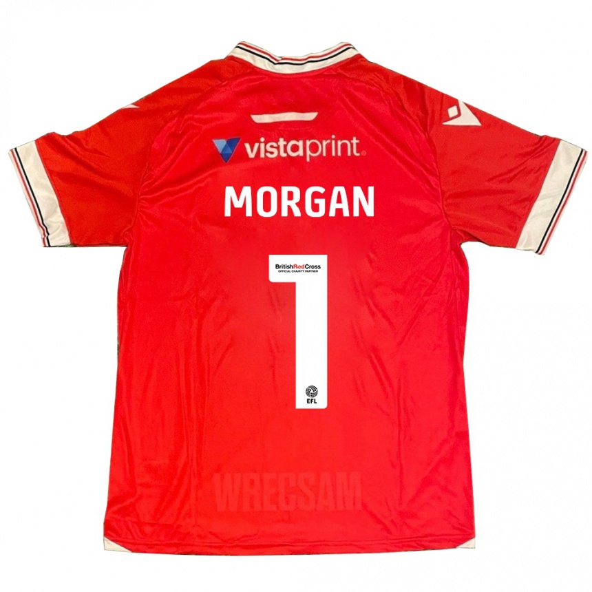 Niño Fútbol Camiseta Delyth Morgan #1 Rojo 1ª Equipación 2023/24 México