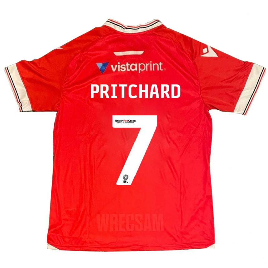Niño Fútbol Camiseta Rebecca Pritchard #7 Rojo 1ª Equipación 2023/24 México