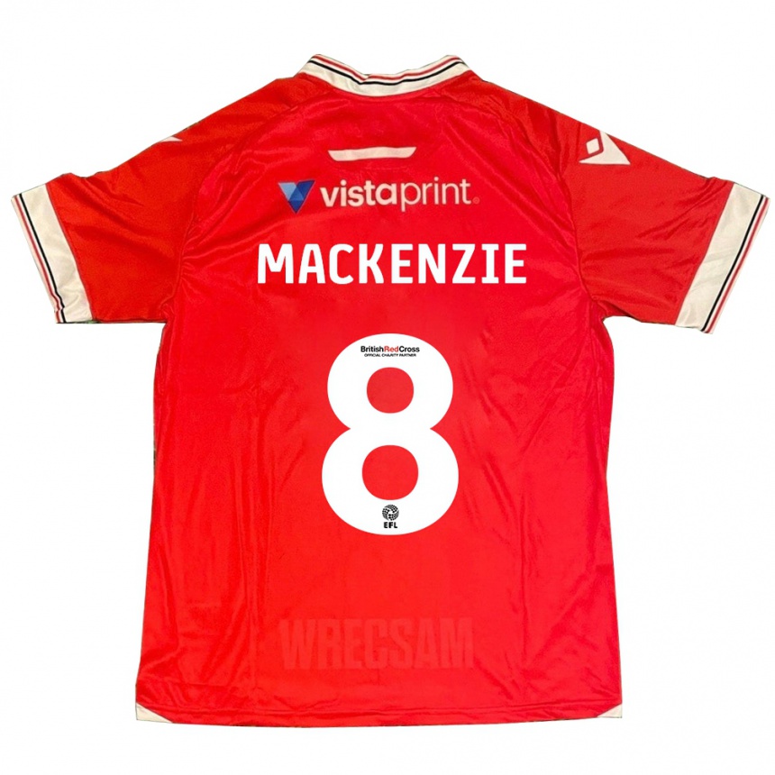 Niño Fútbol Camiseta Libby Mackenzie #8 Rojo 1ª Equipación 2023/24 México