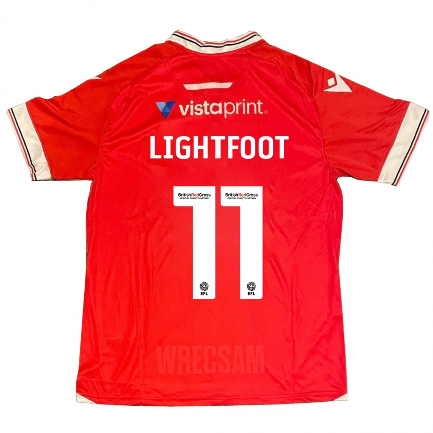 Niño Fútbol Camiseta Amber Lightfoot #11 Rojo 1ª Equipación 2023/24 México