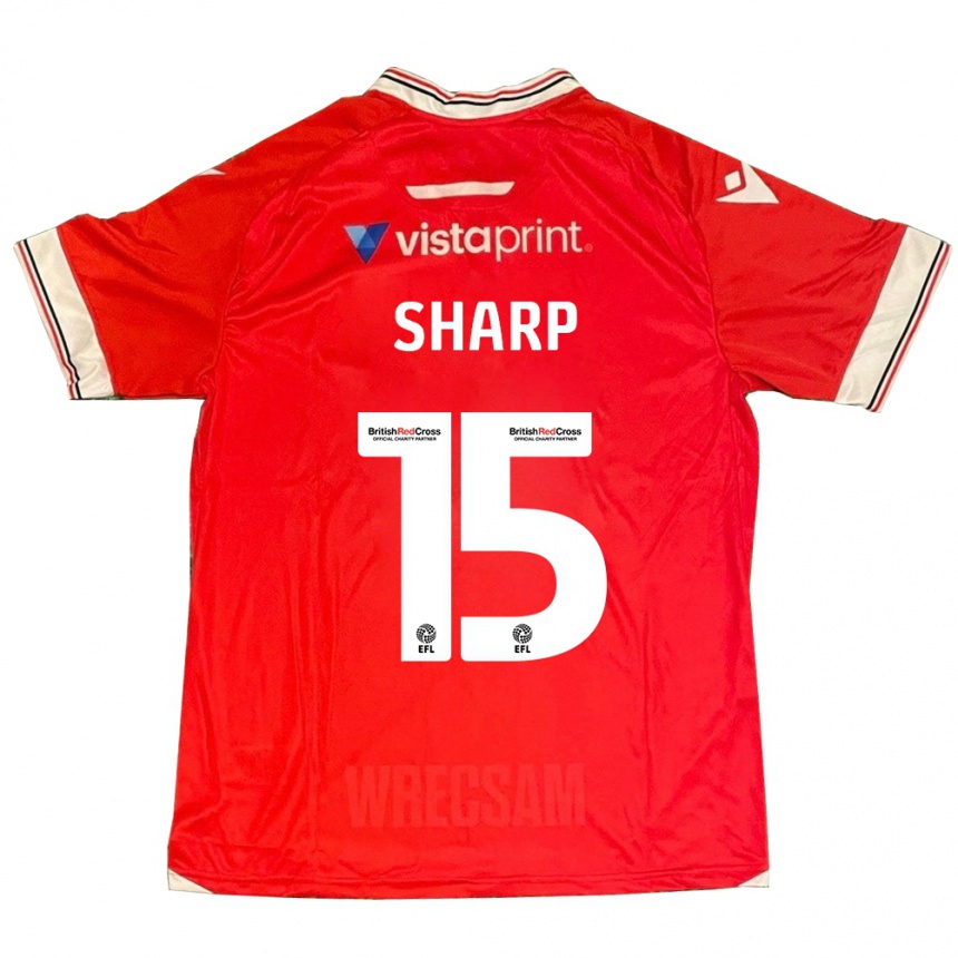 Niño Fútbol Camiseta Katie Sharp #15 Rojo 1ª Equipación 2023/24 México