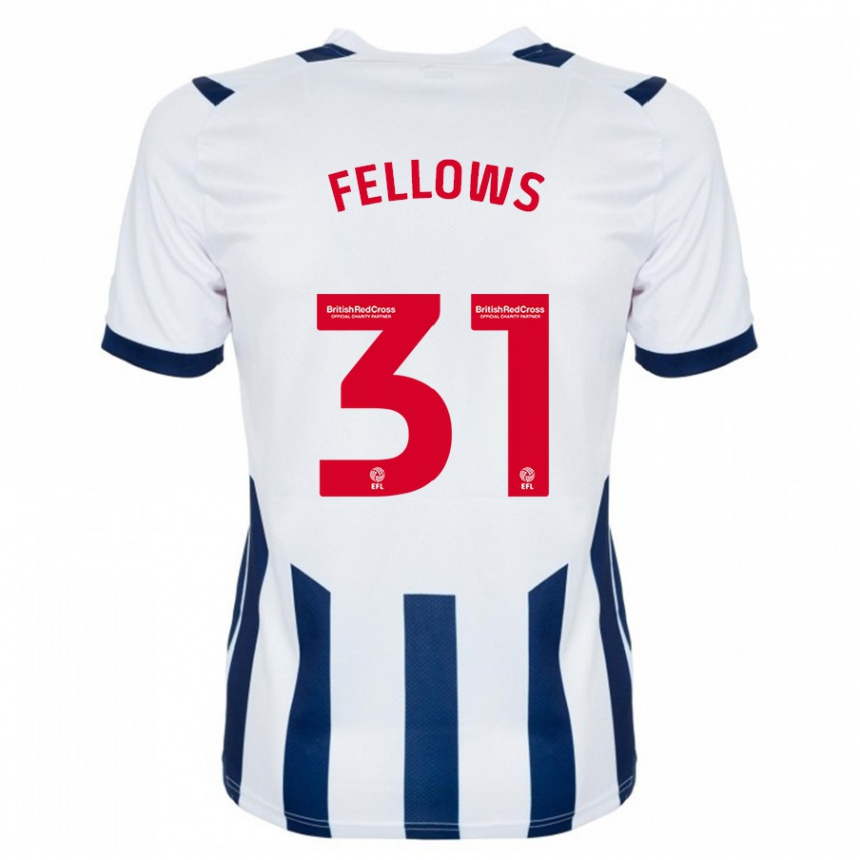 Niño Fútbol Camiseta Tom Fellows #31 Blanco 1ª Equipación 2023/24 México