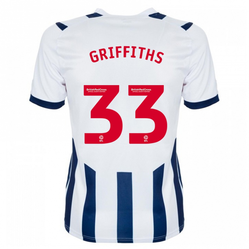 Niño Fútbol Camiseta Josh Griffiths #33 Blanco 1ª Equipación 2023/24 México