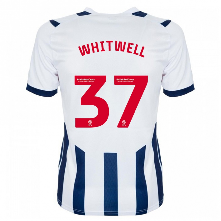 Niño Fútbol Camiseta Harry Whitwell #37 Blanco 1ª Equipación 2023/24 México