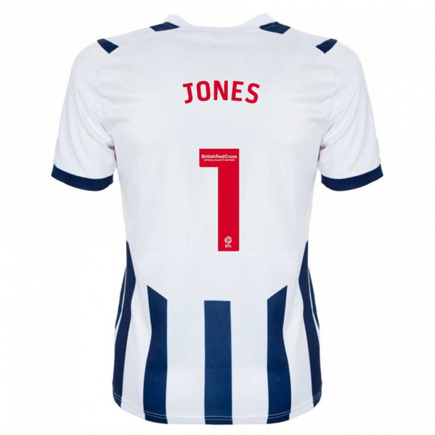 Niño Fútbol Camiseta Lucy Jones #1 Blanco 1ª Equipación 2023/24 México