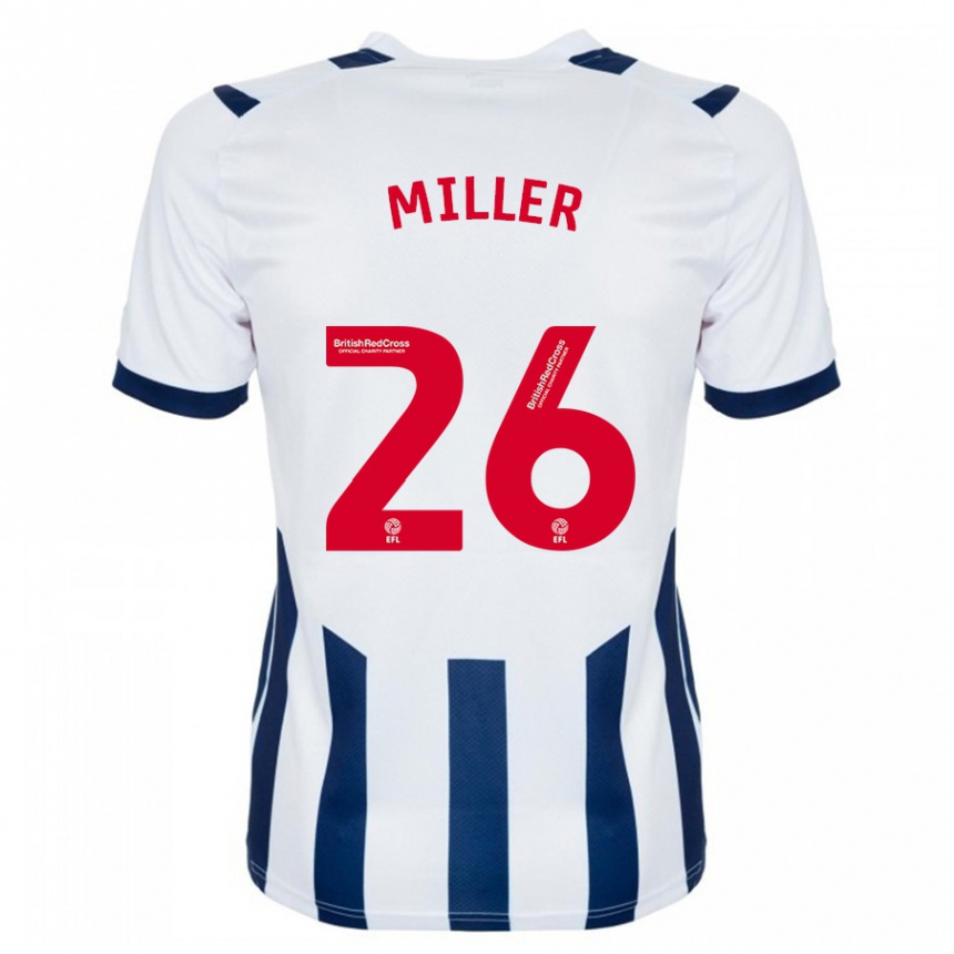 Niño Fútbol Camiseta Nna Miller #26 Blanco 1ª Equipación 2023/24 México