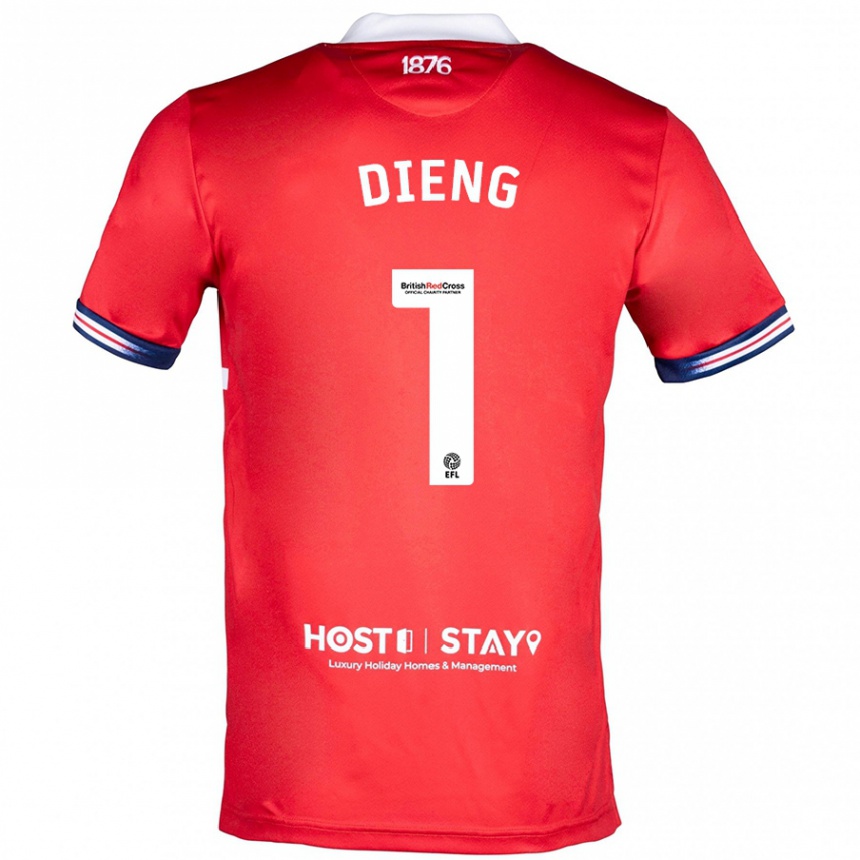 Niño Fútbol Camiseta Seny Dieng #1 Rojo 1ª Equipación 2023/24 México