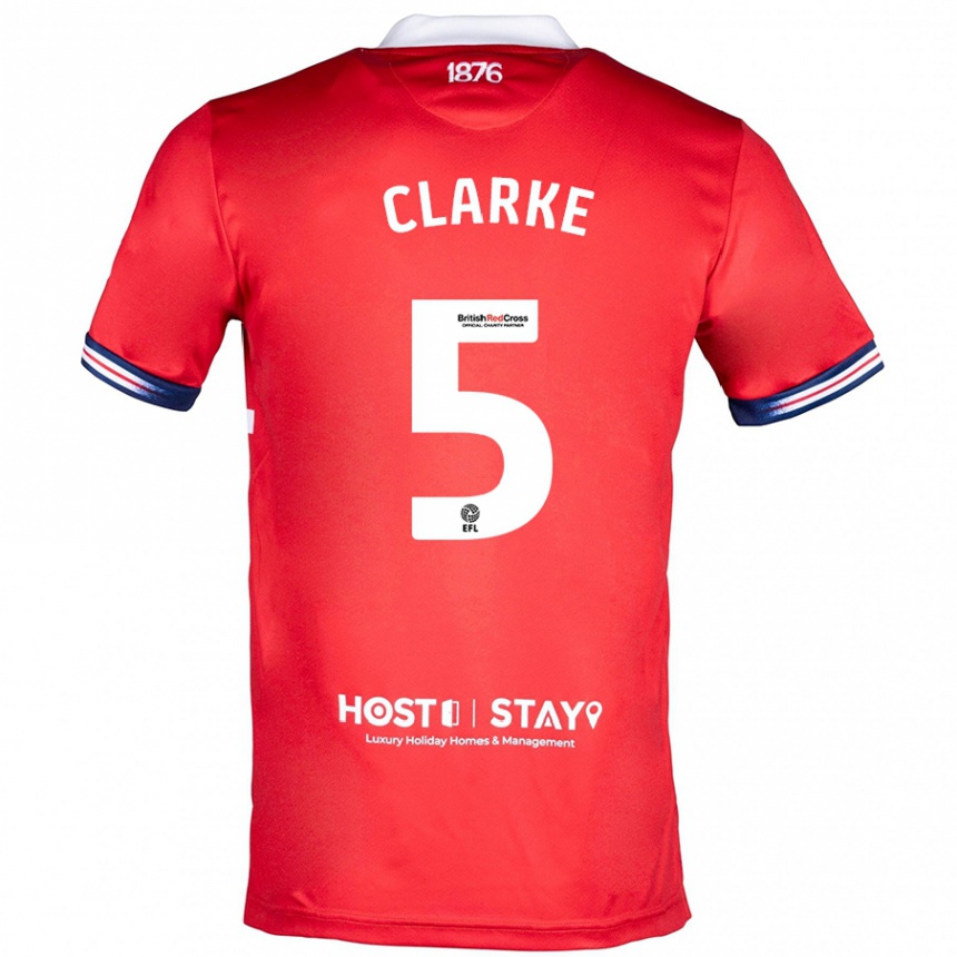 Niño Fútbol Camiseta Matt Clarke #5 Rojo 1ª Equipación 2023/24 México