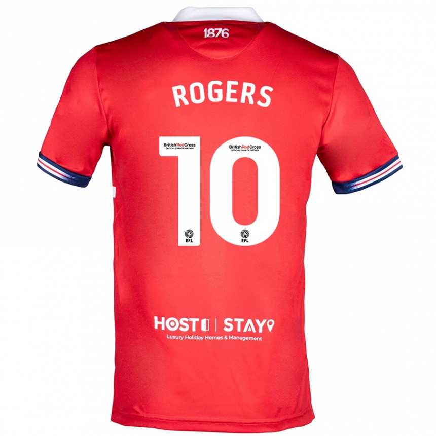 Niño Fútbol Camiseta Morgan Rogers #10 Rojo 1ª Equipación 2023/24 México