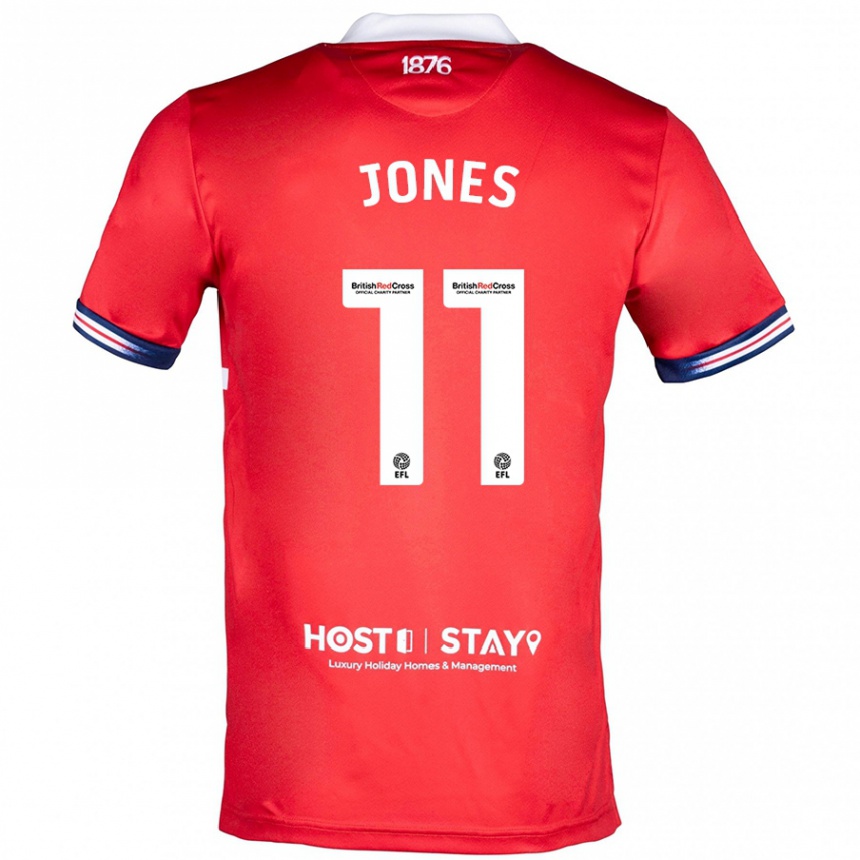 Niño Fútbol Camiseta Isaiah Jones #11 Rojo 1ª Equipación 2023/24 México