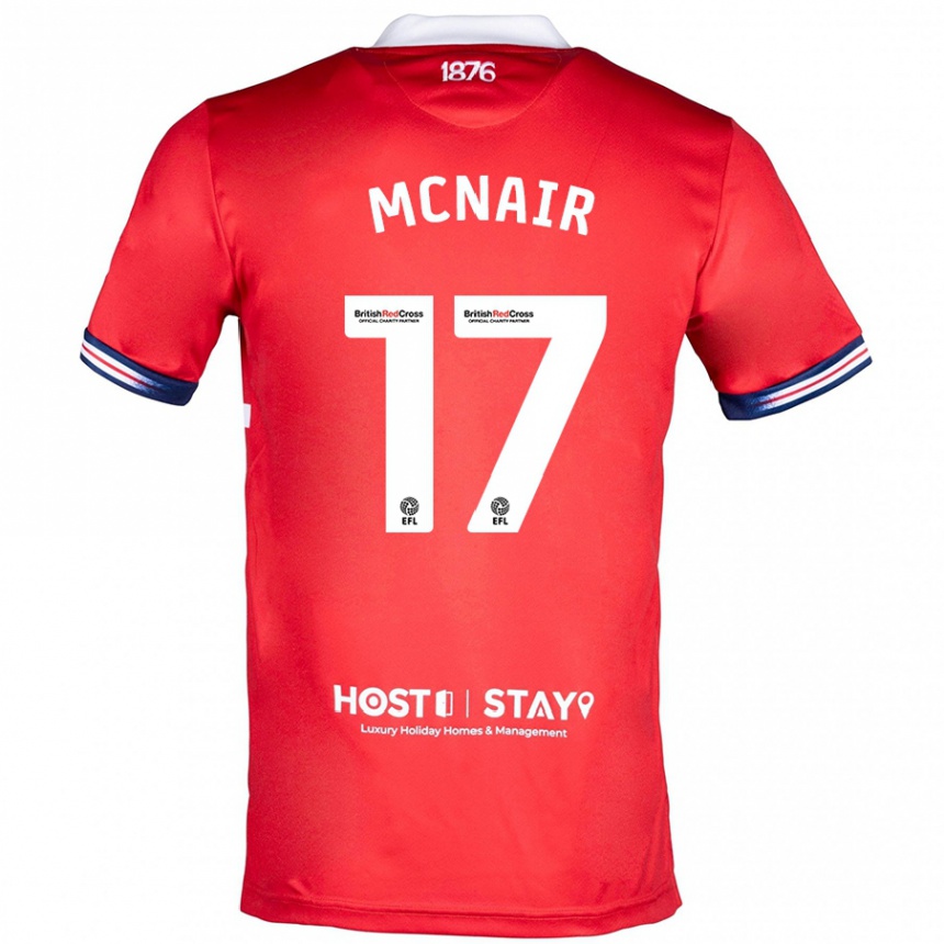 Niño Fútbol Camiseta Paddy Mcnair #17 Rojo 1ª Equipación 2023/24 México