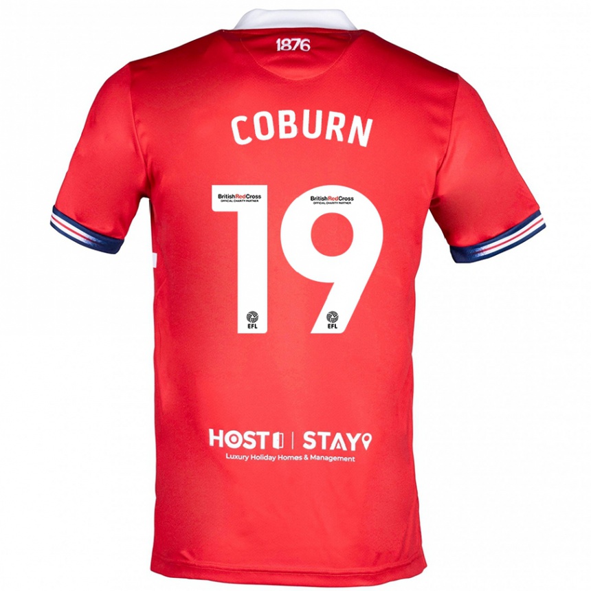 Niño Fútbol Camiseta Josh Coburn #19 Rojo 1ª Equipación 2023/24 México