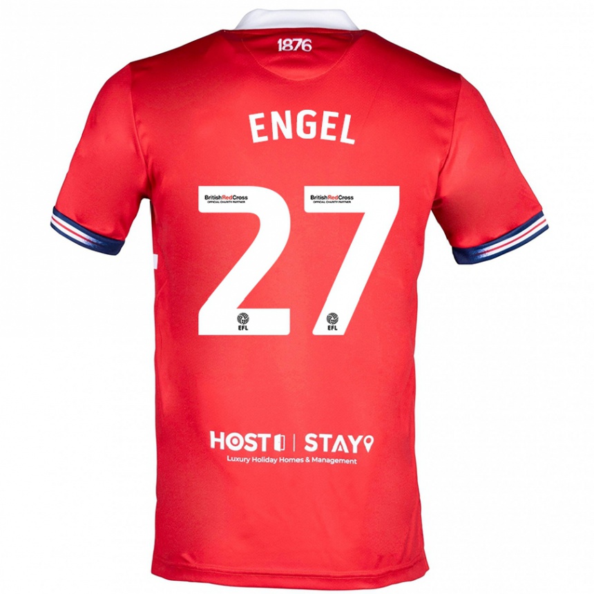 Niño Fútbol Camiseta Lukas Engel #27 Rojo 1ª Equipación 2023/24 México