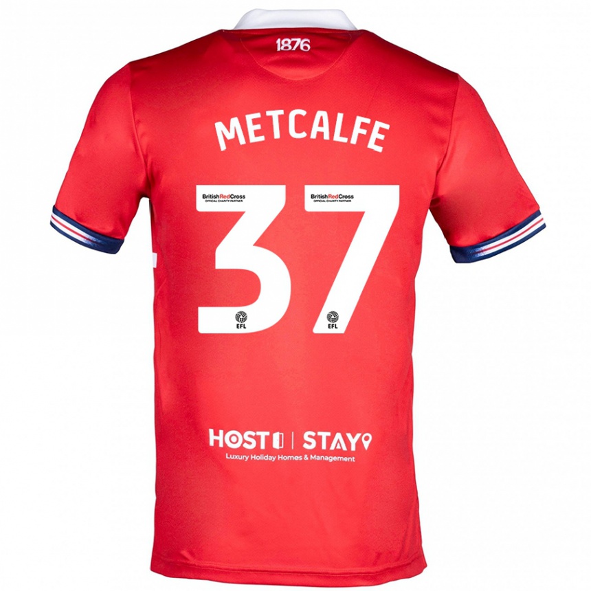 Niño Fútbol Camiseta Max Metcalfe #37 Rojo 1ª Equipación 2023/24 México