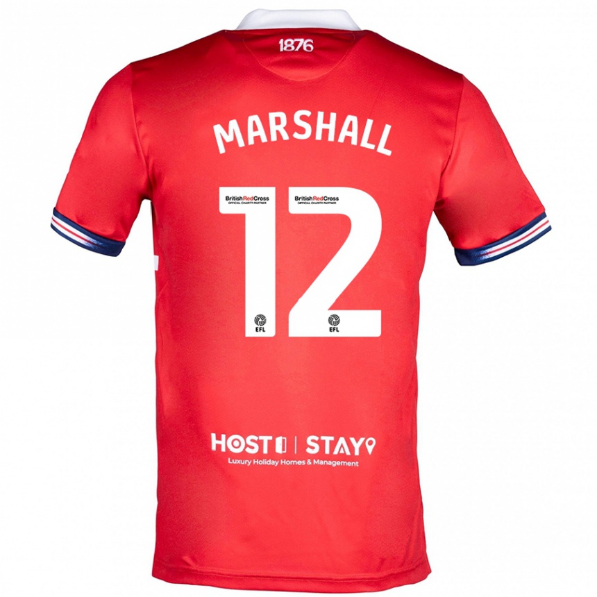 Niño Fútbol Camiseta Eve Marshall #12 Rojo 1ª Equipación 2023/24 México