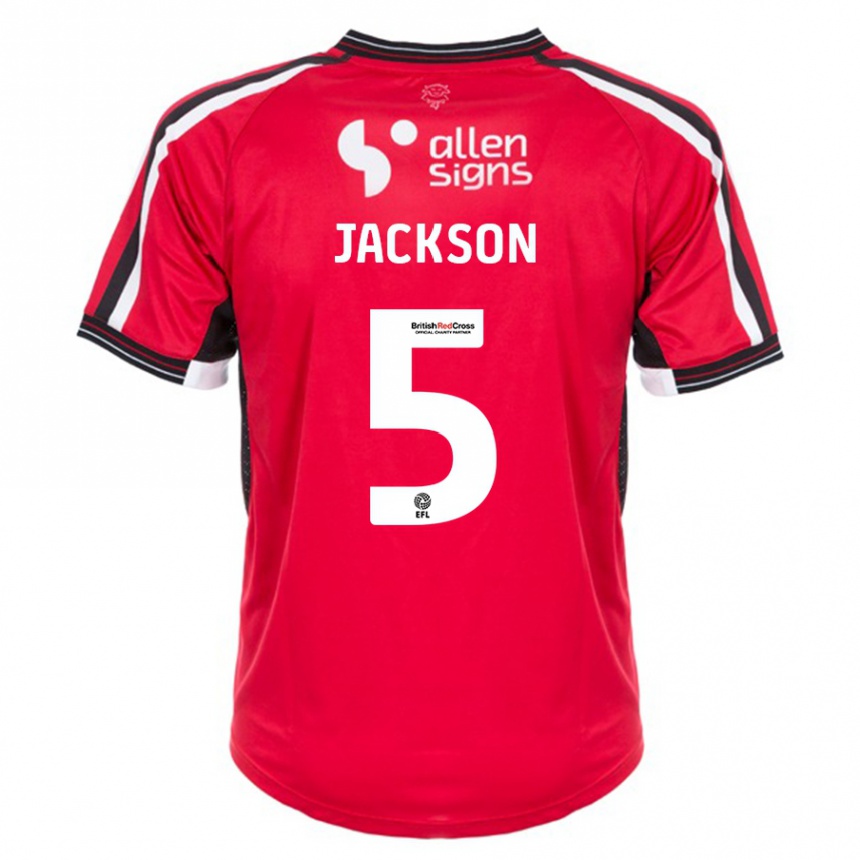 Niño Fútbol Camiseta Adam Jackson #5 Rojo 1ª Equipación 2023/24 México