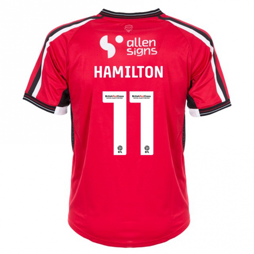 Niño Fútbol Camiseta Ethan Hamilton #11 Rojo 1ª Equipación 2023/24 México