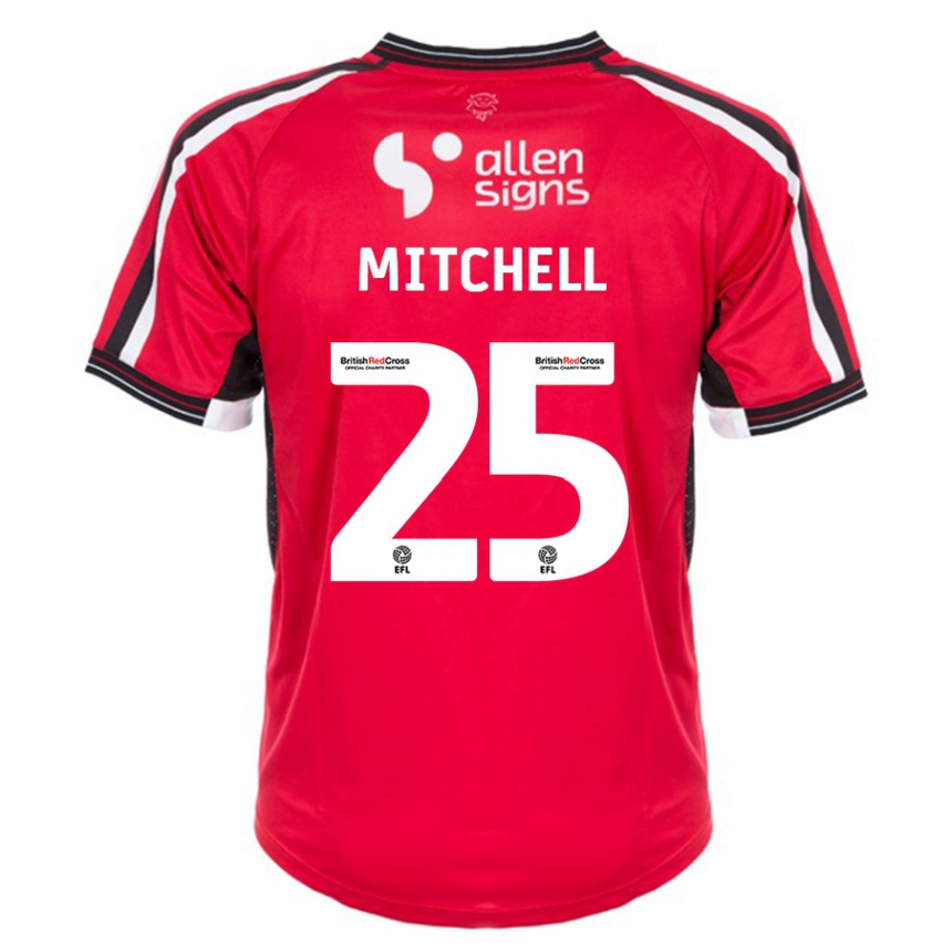 Niño Fútbol Camiseta Alex Mitchell #25 Rojo 1ª Equipación 2023/24 México