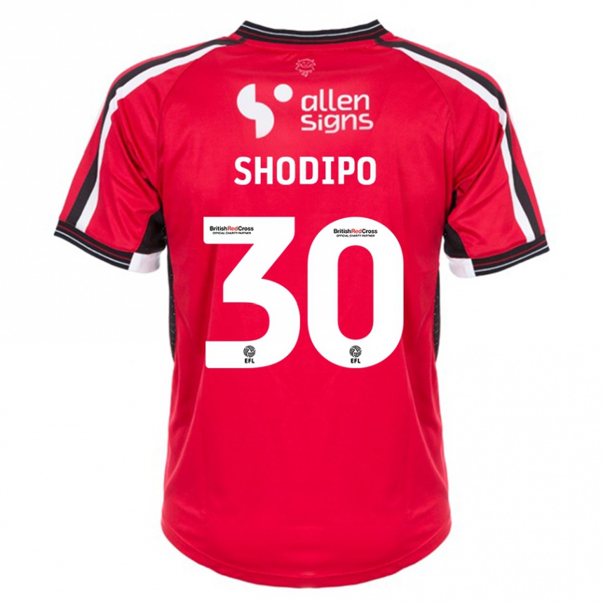 Niño Fútbol Camiseta Olamide Shodipo #30 Rojo 1ª Equipación 2023/24 México